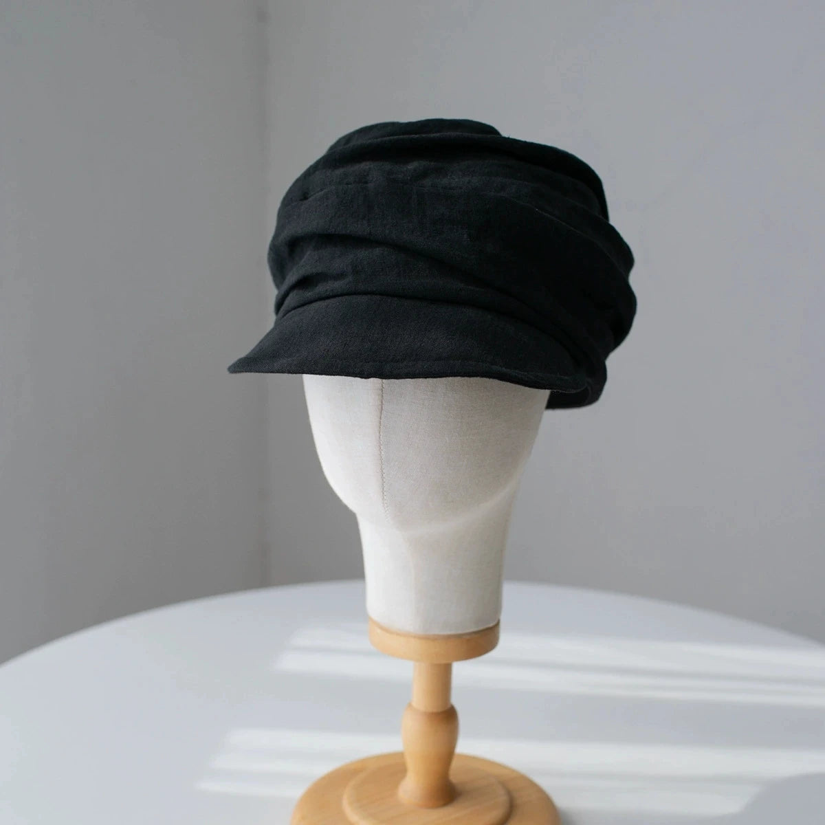 Lightweight Breathable Linen Newsboy Cap