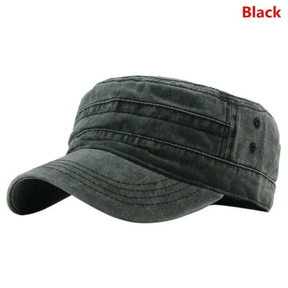 Big Head Man Large Size Pure Cotton Washed Flat Cap Outdoor Baseball Cap Fishing Sun Hat