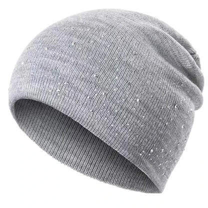 Hot Sale Women Casual Winter Fall Hat Stylish & Shiny Rhinestone Decor