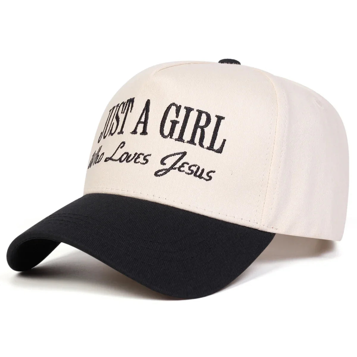 Unisex Just A Girl Who Loves Jesus Embroidery Baseball Caps Spring Autumn