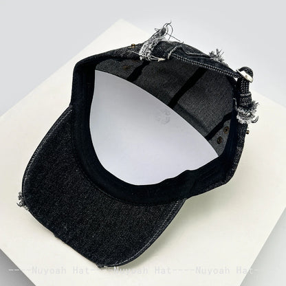 New Men Women Retro Bow Broken Style Baseball Hats