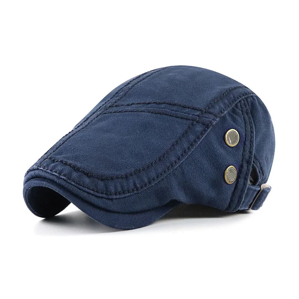 Top Level Men's Berets Hats Casual Cotton Newsboy Caps