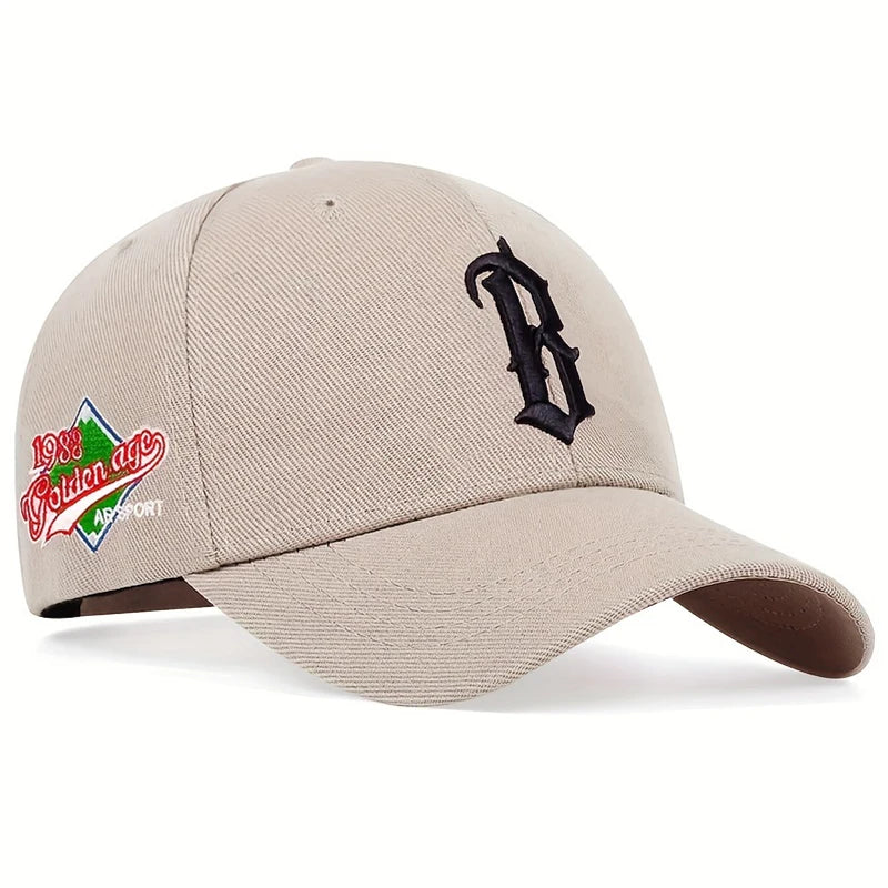 B Letter embroidery Baseball Caps Cotton Fashion Sports Hip hop