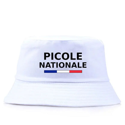 Summer Picole Nationale Reversible Bucket Hats Men Women Cotton Fisherman Cap