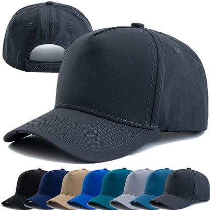 Style Unisex Fashion Solid Color Five Panel Style Baseball Cap