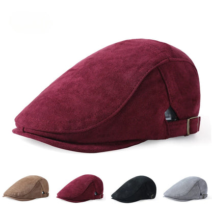 Deerskin Fleece Cap Ins Light Board Beret Trendy
