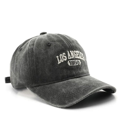 Personality Female Wash Do Old Letter Embroidery Los Angeles 1850 Cap Outdoor Male Sports Baseball Cap
