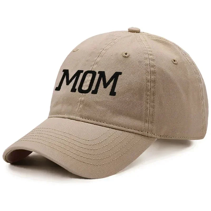 DAD MOM Embroidery Pure Cotton Baseball Cap Fashion Sport Golf Caps Sun Hat