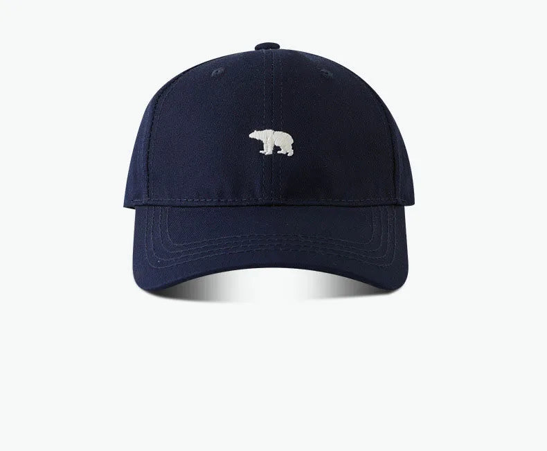 Stylish Bear Embroidered Baseball Cap Sun Protective Breathable Adjustable Ideal Casual Hat Unisex Baseball Cap