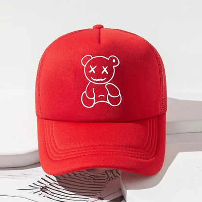 Unisex XX Little Bear Embroidery Hip-hop Hats Spring Autumn