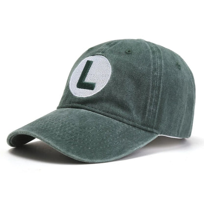 New Unisex Washed Cotton Cap Letter Embroidery Baseball Cap Men Women