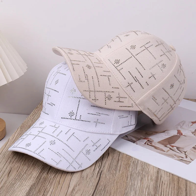 Spring/Summer New Water Diamond Casual Versatile Fashion Baseball Hat