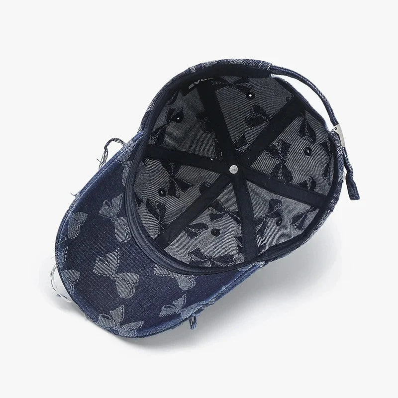 Washed Denim Vintage Baseball Cap