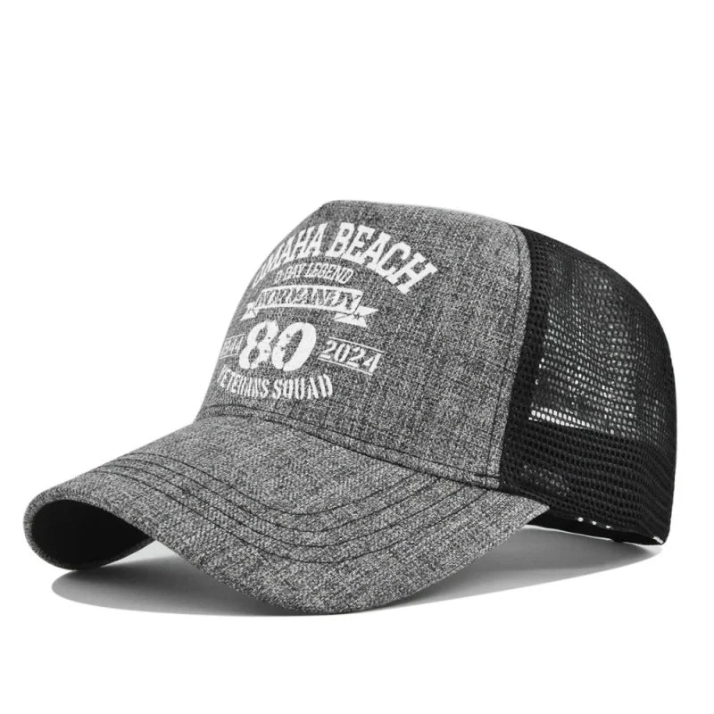Spring Summer Printed Mesh Breathable Baseball Cap