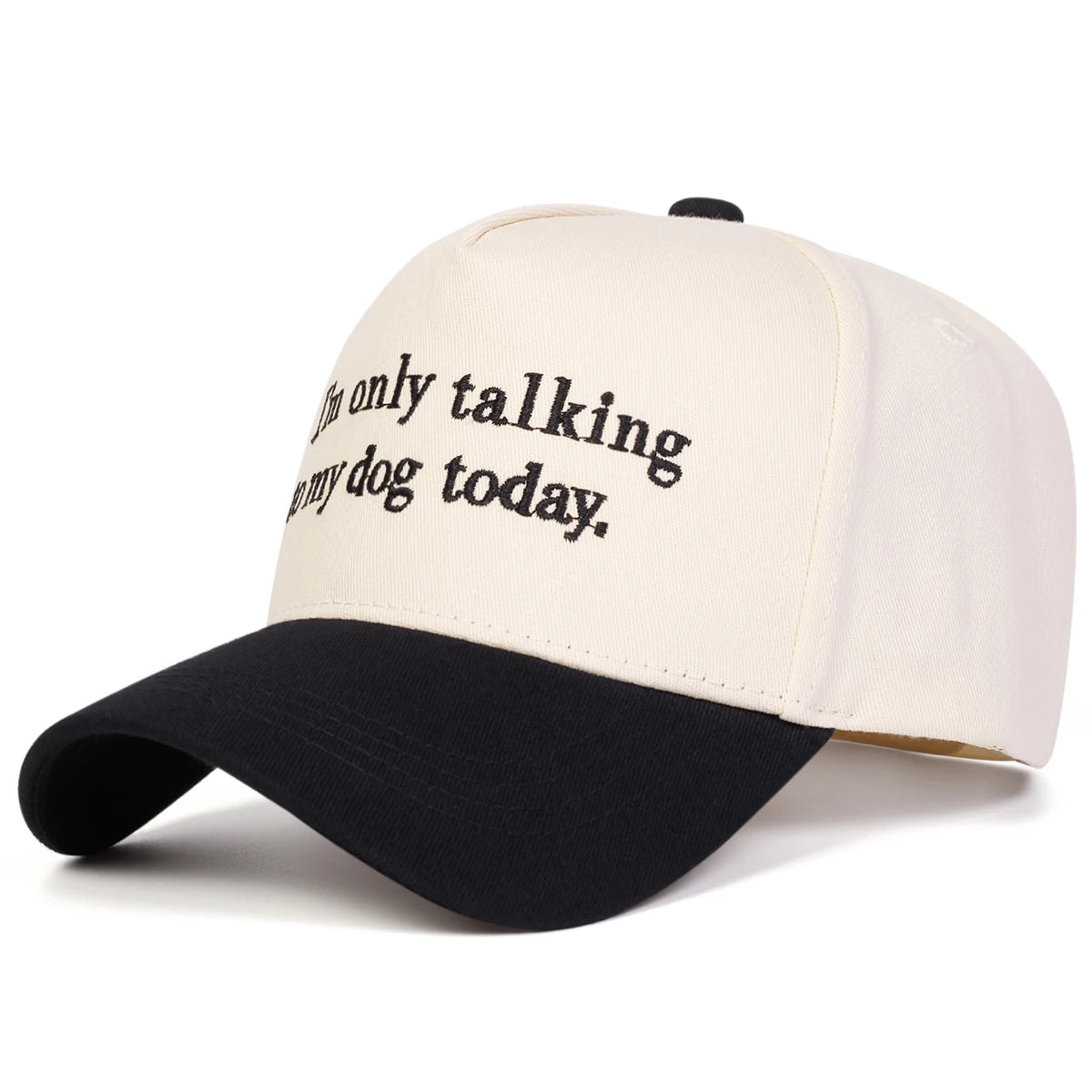 Unisex I'M Only Talking Letter Embroidery Baseball Caps Spring Autumn