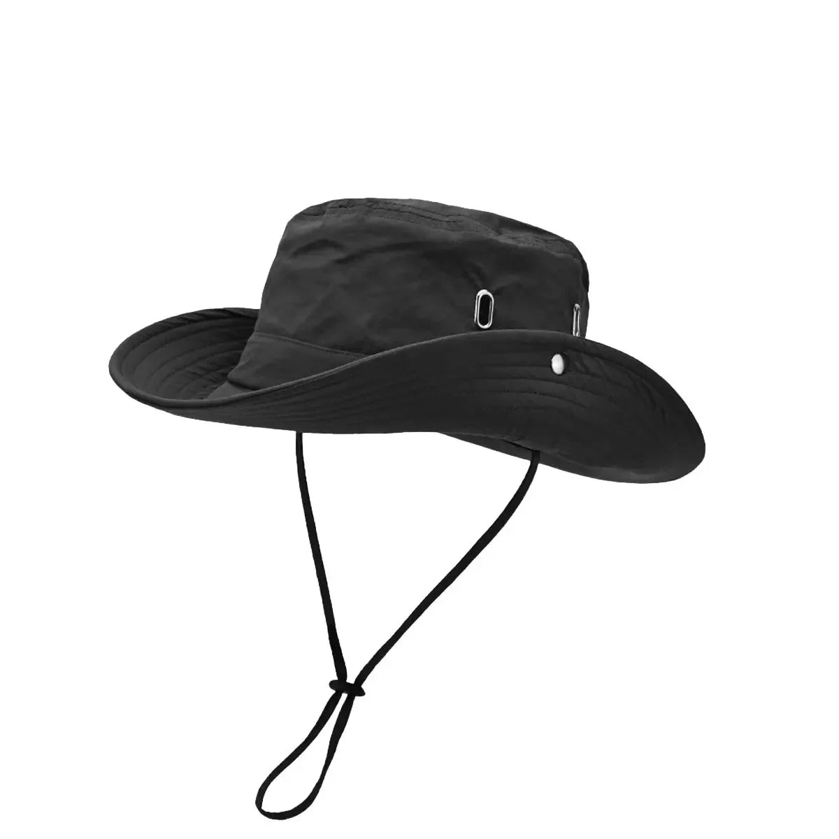 Men Silver Porosity Of Quick Drying Material Bucket Hats