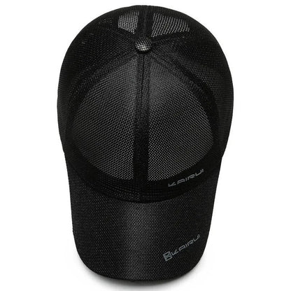 KAIRUI Breathable Full Mesh Hat Men Trendy Baseball Hat Hip Hop Outdoor Leisure Sports Sunshade Hat