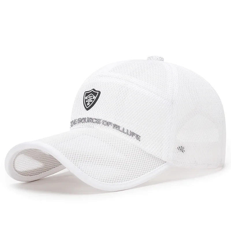 New Summer Women Men Fishing Mesh Sun Hat Caps