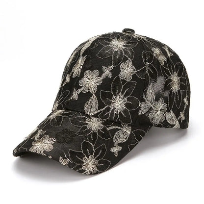 Fashion Breathable Floral Lace Baseball Cap