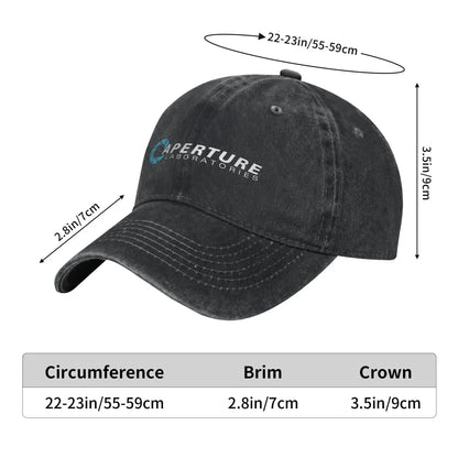 Retro Portal Aperture Science Laboratories Baseball Cap Unisex Cotton Outdoor Summer Adjustable Hats