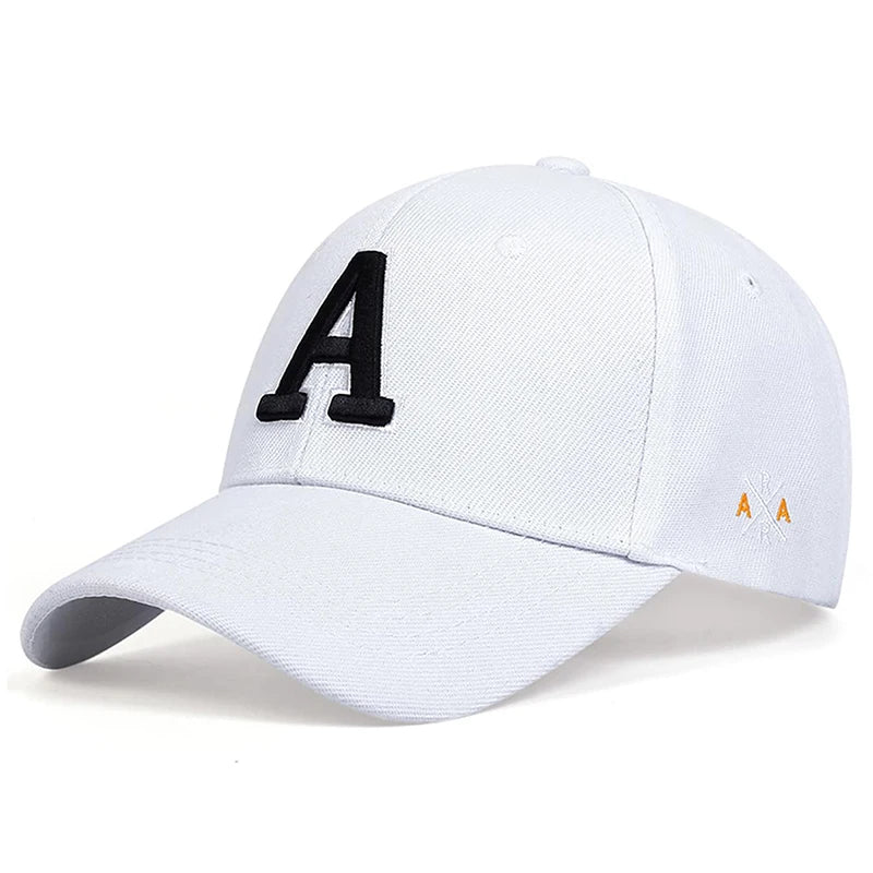 Fashionable Creative Baseball Hat A Letter Side AR Embroidered Hip Hop Hat