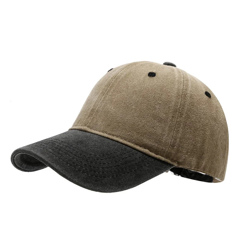 Unisex Versatile Color-Matched Washed Baseball Hat