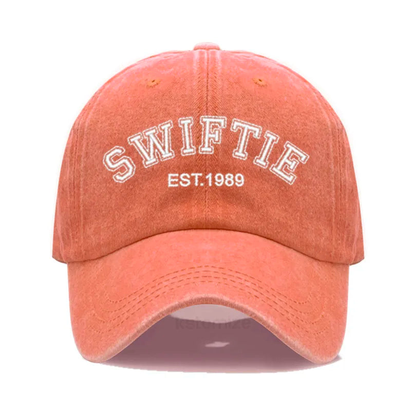 1989 Embroidery Baseball Cap for Men Women Unisex Washed Cotton