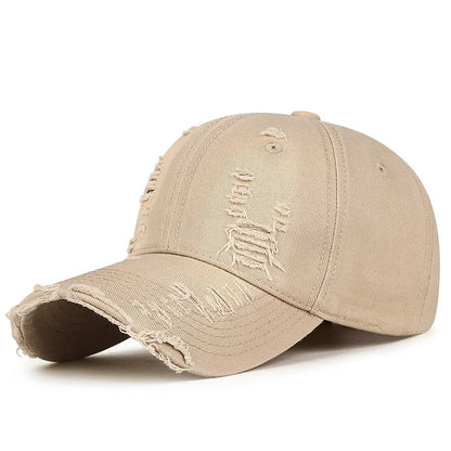 Cool Fashion Women Men Ripped Denim Cotton Baseball Cap