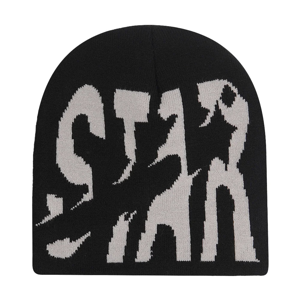 Y2k Letter Butter Knit Hats Skullies Beanies Autumn Winter Warm Hat