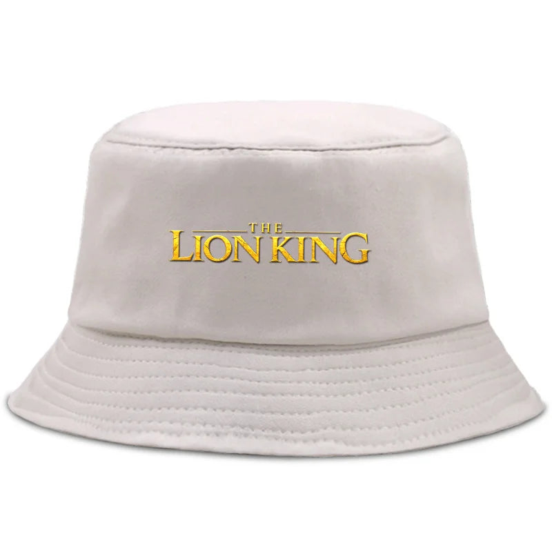 Anime The Lion King Printed Fisherman Hat Cute Cartoon Bucket Hats Autumn Summer