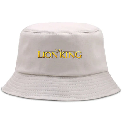 Anime The Lion King Printed Fisherman Hat Cute Cartoon Bucket Hats Autumn Summer