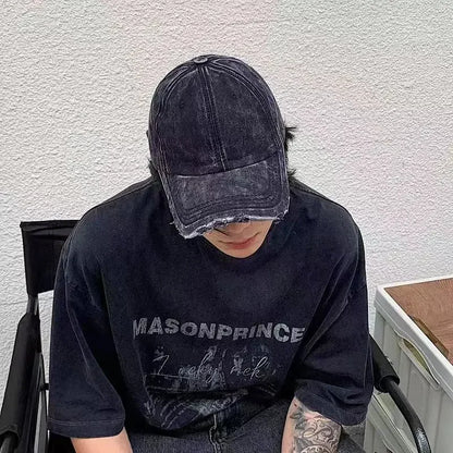 Japanese New Washed Denim Baseball Caps Men Women