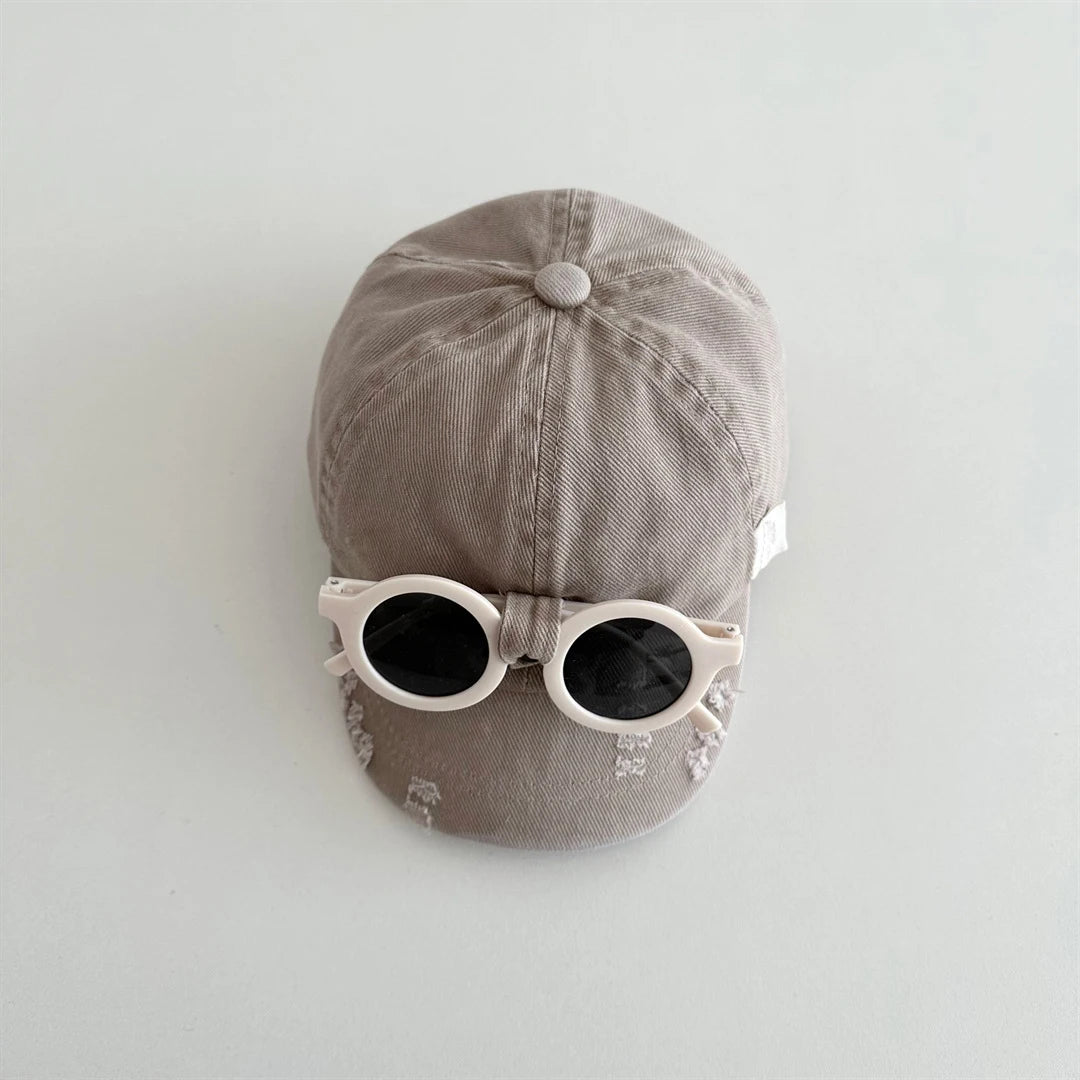 2026 New Spring Kids Baseball Cap Minimalist 3 Colors Children Peaked Cap