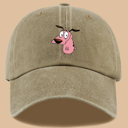 1pc Women's Cute Puppy Printed Baseball Cap with Curved Brim for Outdoor Shading Gift