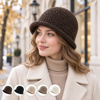 Women Chunky Knitted Cloche Hat