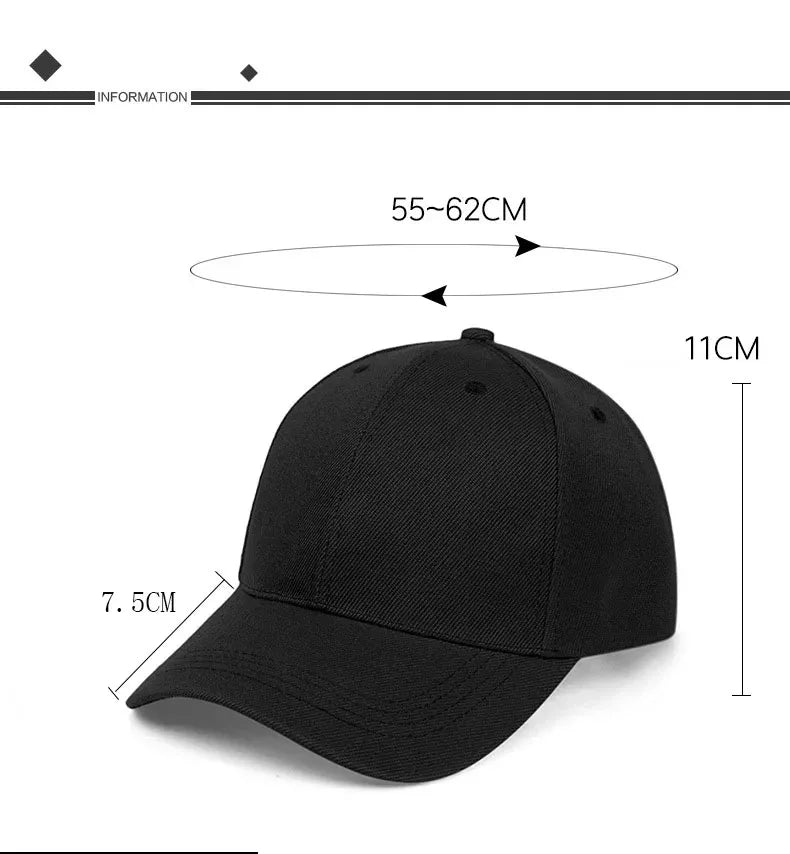 Unisex Cap Casual Plain Baseball Cap