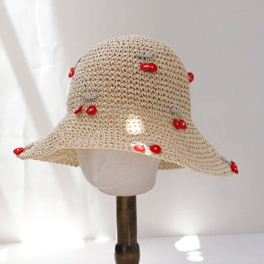 Straw Hat Summer Women Visor Bucket Hat