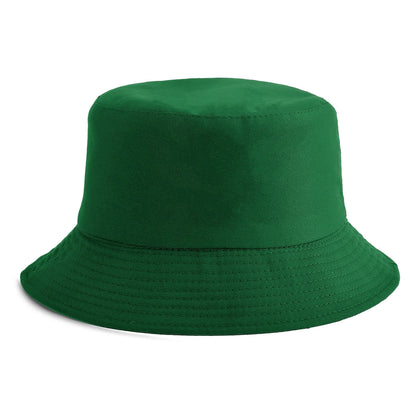 Unisex Solid Plain Bucket Hat Reversible Retro Fisherman Cap