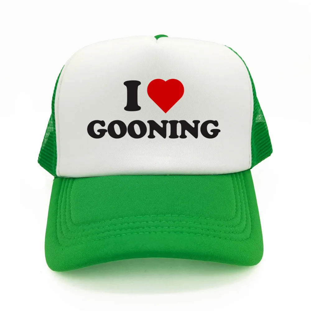 Funny I Love Gooning Baseball Caps Cool Summer Men Mesh