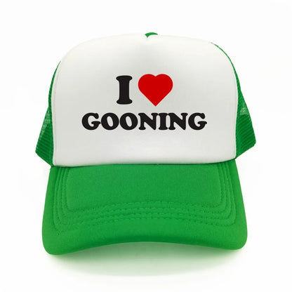 Funny I Love Gooning Baseball Caps Cool Summer Men Mesh