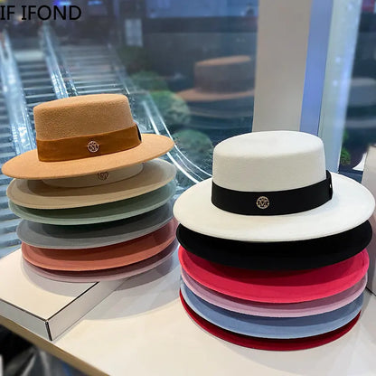 Fedora Hats For Women Fashion Elegant Bowler Dress Caps