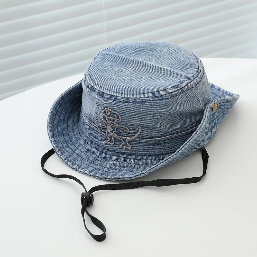 Toddler Boys Summer Kids Sun Beach Outdoor Denim Hat