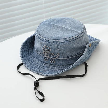 Toddler Boys Summer Kids Sun Beach Outdoor Denim Hat
