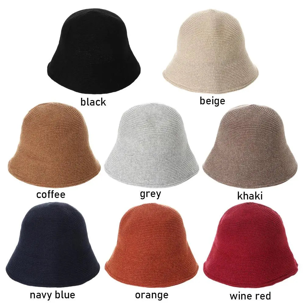 Outdoor Sunscreen Warm Wool Foldable Bucket Hat