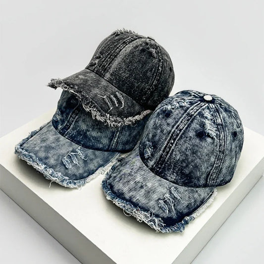 New Unisex American Vintage Broken Style Gradient Baseball Hats