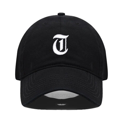 Old English Letter A-Z Embroider Baseball Cap For Men Women