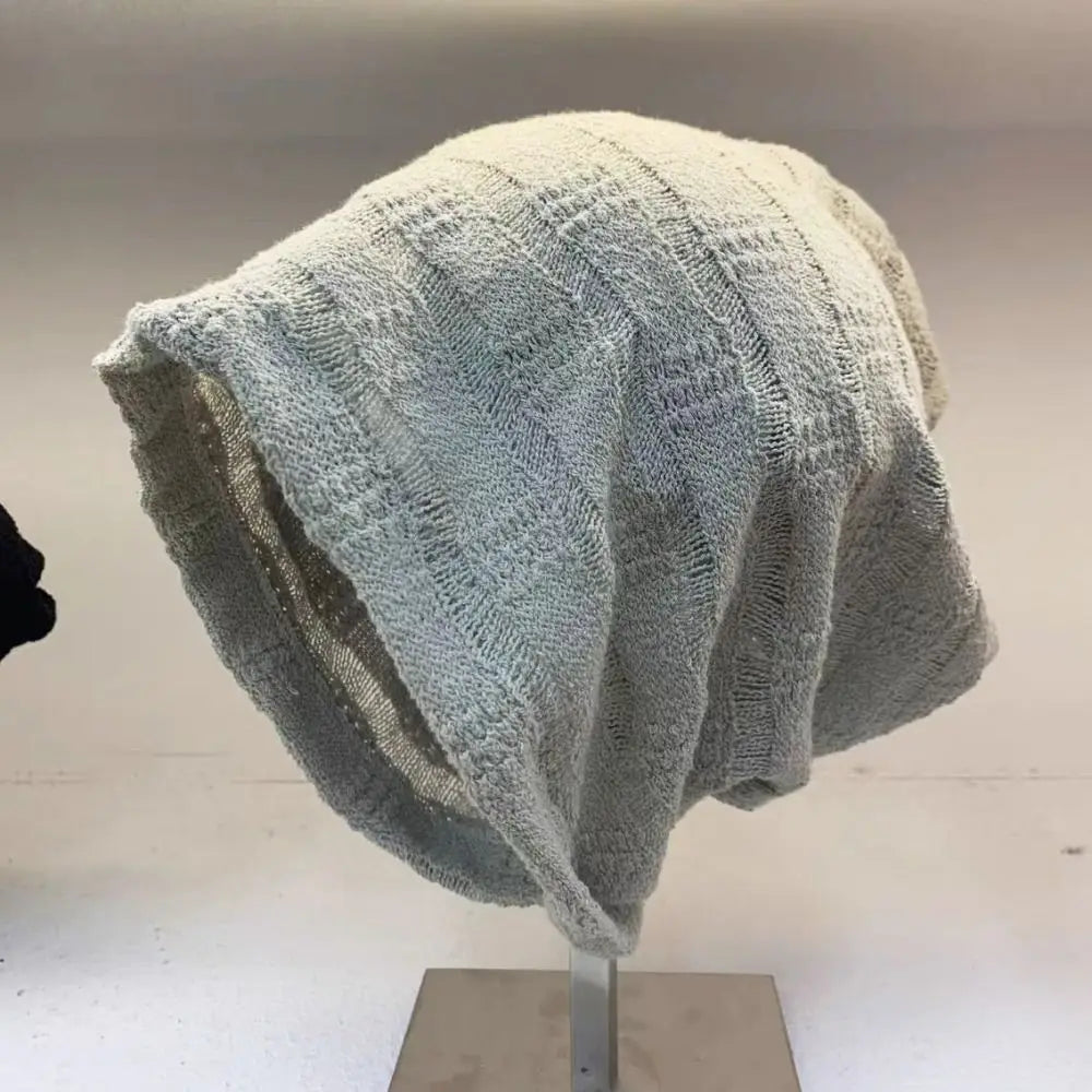 Fashion Hollow Pullover Hat Breathable Thin Beanies Hat Sweet Korean Style