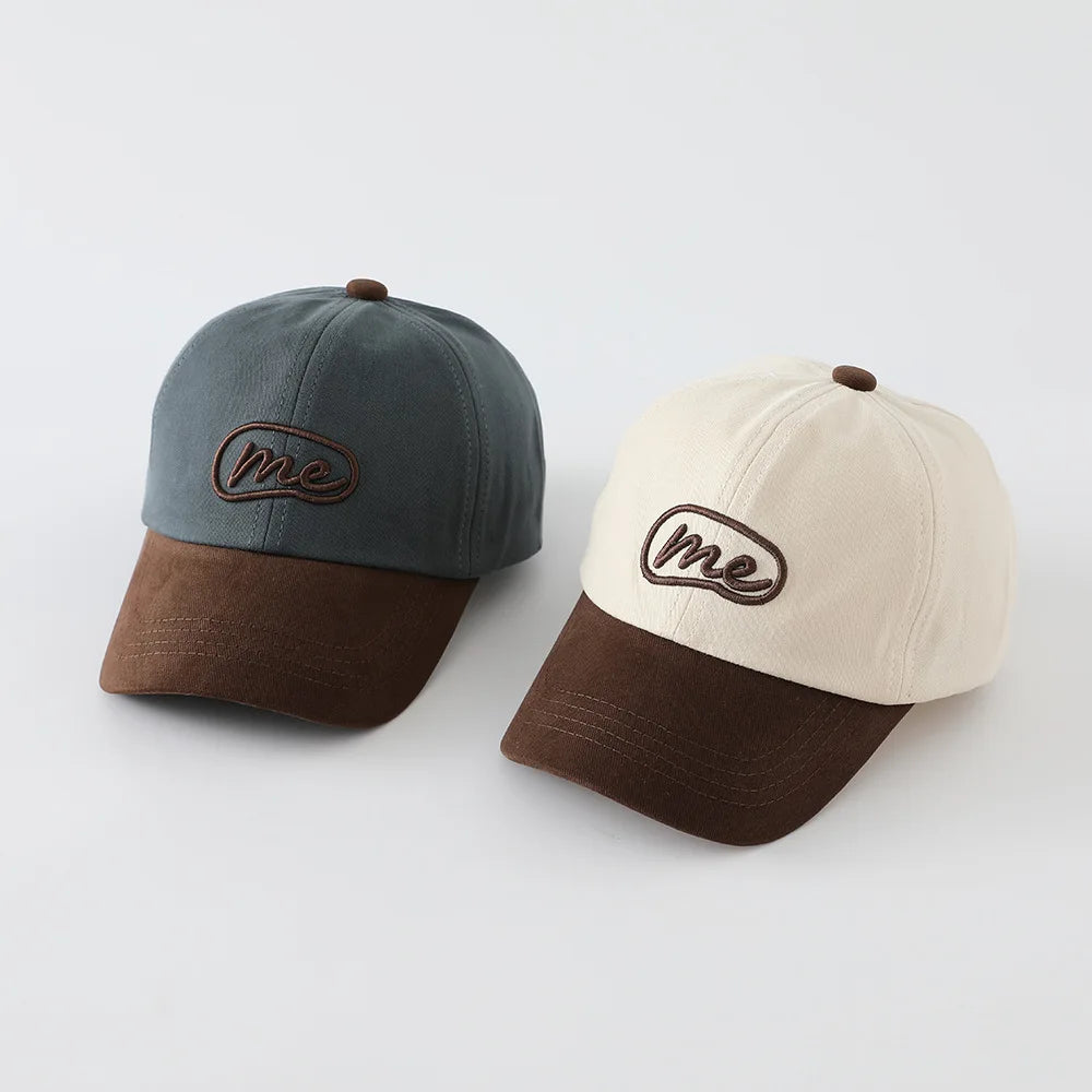 New Autumn Letter Embroidery Baseball Cap Fashion Style Baby Boys Girls Sun Hat Korean Caps Children