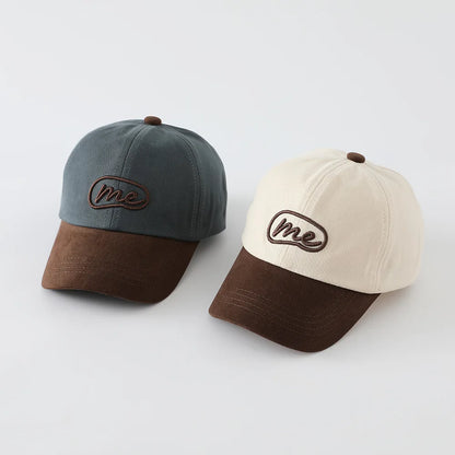 New Autumn Letter Embroidery Baseball Cap Fashion Style Baby Boys Girls Sun Hat Korean Caps Children