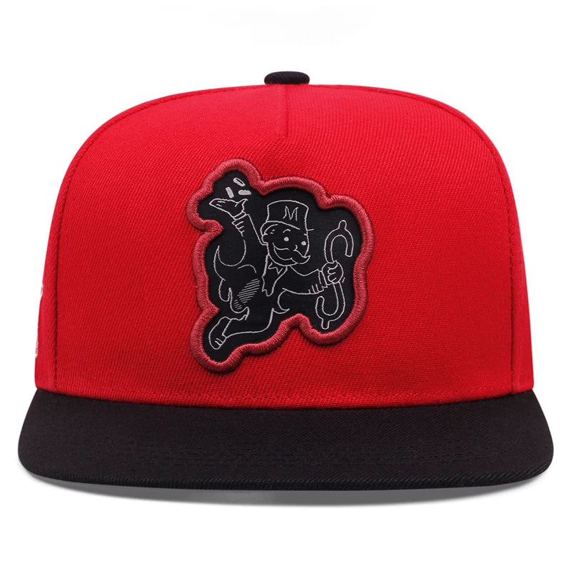 Poker Money Flat Edge Hat Mesh Hat Men's Fashion Street Hip Hop Hat Women's Baseball Hat